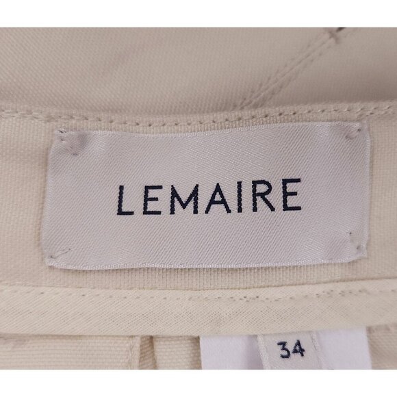 Lemaire Linen Pleated Shorts Size 34 2 XS Womens Off-White Culotte $640 - Picture 10 of 16